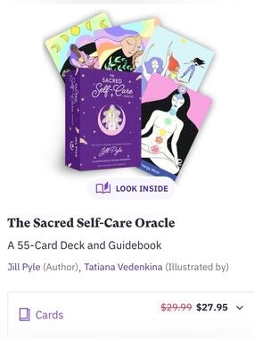 The Sacred Self-Care Oracle Deck - Illustrated Tarot Card Set